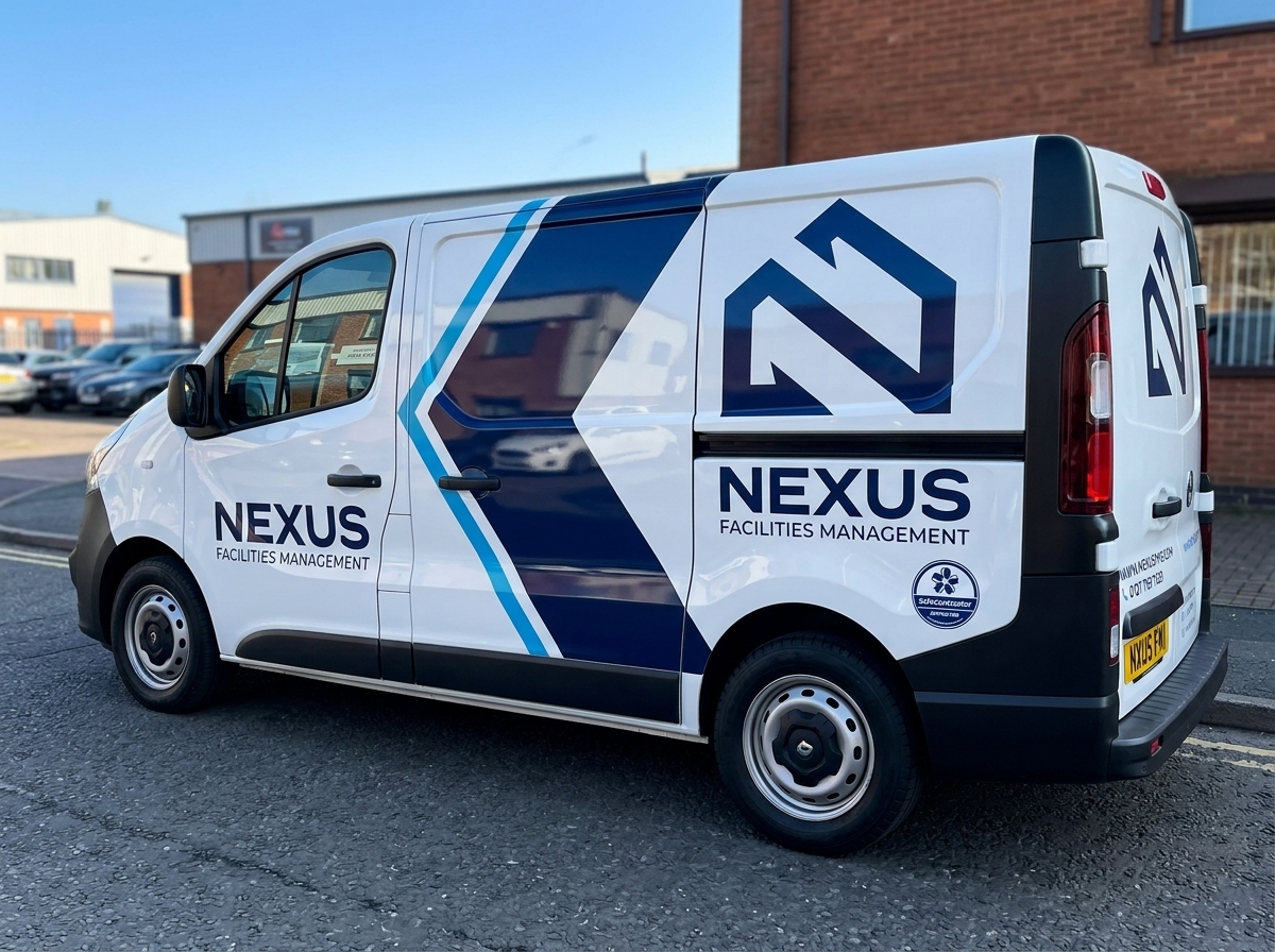 Nexus Facilities Management Services Fleet Van and Team